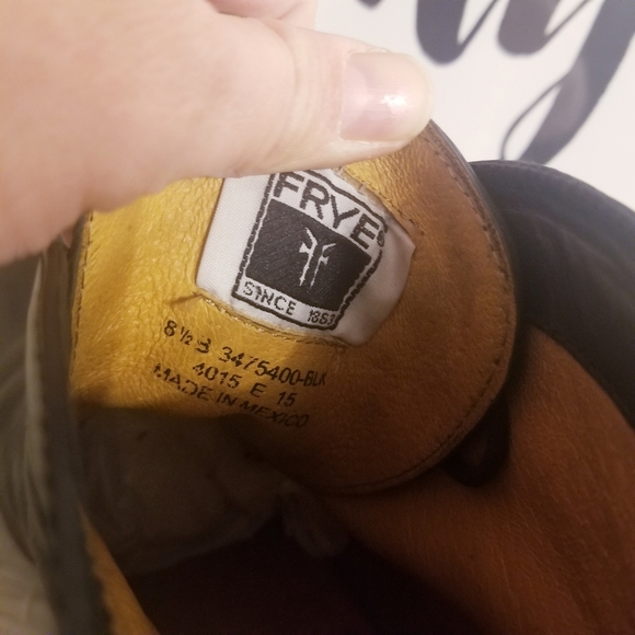 Frye Mid-calf lace up heeled boots - Picture 8 of 8